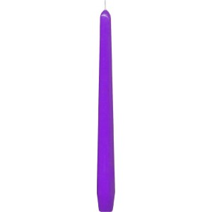 Svíčka kónická 245 mm sv. fialová  [10 ks]