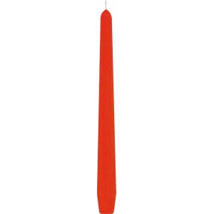 Svíčka kónická 245 mm oranžová  [10 ks]