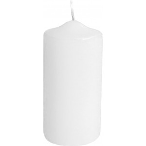 Svíčka válcová 40 x 80 mm bílá [4 ks]