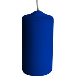 Svíčka válcová tm.modrá 40 x 80 mm  [4 ks]