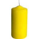 Svíčka válcová žlutá 40 x 80 mm  [4 ks]