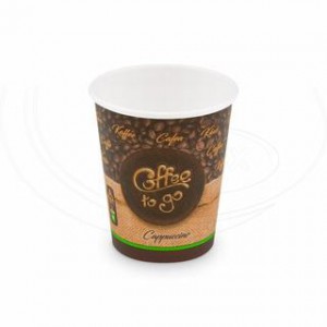 Papírový kelímek "Coffee to go" 280 ml, M (Ø 80 mm) [50 ks]