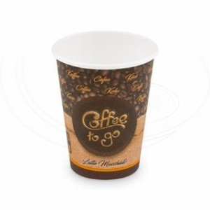 Papírový kelímek "Coffee to go" 420 ml, L (Ø 90 mm) [50 ks]