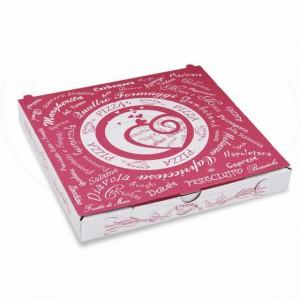 Krabice na pizzu z vlnité lepenky 20 x 20 x 3 cm [1 ks]