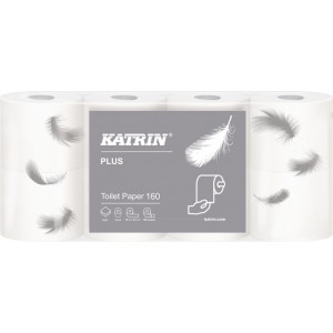 Toaletní papír 2-vrstvý Katrin Plus 100% celulóza-   1 role/156útržků