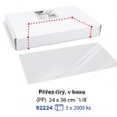 Přířez čirý (PP) 24 x 36 cm `1/8` v boxu [2000 ks] (92224)
