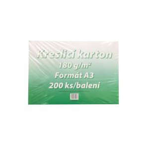 Karton kreslicí bílý A3 180 g / 1 list