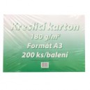 Karton kreslicí bílý A3 180 g / 1 list