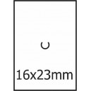 Etikety cenové 16x23 mm MOTEXI bílé  