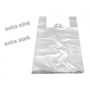 Tašky 5 kg bílé 25 + 12 x 47 cm -extra silné- [100 ks]