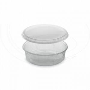 Miska plastová kulatá průhledná 125 ml + víčko (PP) [250ks]