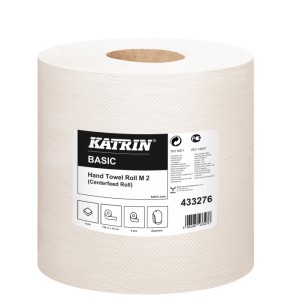 Utěrka KATRIN Basic M2 bílá recykl 1 role/150 metrů