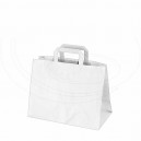 Papírová taška 32+16 x 27 cm bílá [250 ks]