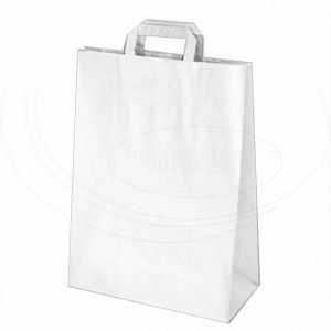 Papírová taška 32+16 x 29 cm bílá [250 ks]