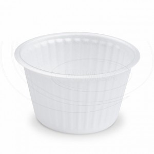 Termo-miska (XPS) kulatá bílá Ø127mm 460ml [1 ks]
