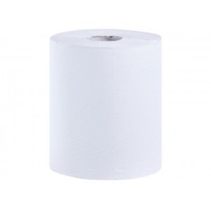 Papírové ručníky v rolích FLEXI MAXI, bílé, 1 vrst., 320 m, (6 rolí) REB701
