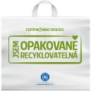 kologická igelitová taška 48x41+22 cm Modrý Anděl ideal pack®/50ks