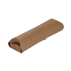 Papírová kapsa EKO na wrap / tortillu 200x70x55 mm kraft  [1 ks]