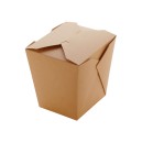 Papírový box EKO na nudle 700 ml nastavitelné chlopně kraft  [30 ks]
