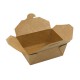Papírový box EKO na jídlo 215x160x65 mm kraft s chlopněmi 2000 ml/ 50ks