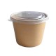 Plastové víčko PP na misku EKO na polévku / salát O140 mm transparentní [50 ks]