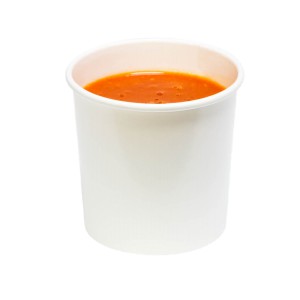 Papírová miska na polévku 240 ml bílá O 97mm [50 ks]