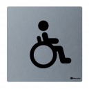 Piktogram z nerez oceli STELLA mat-WC WC invalidé