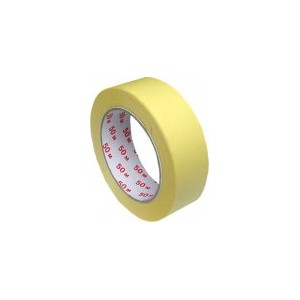 Lepicí páska krepová žlutá 50 m x 30 mm [1 ks]