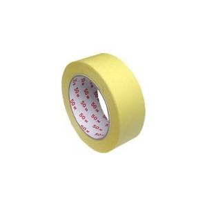 Lepicí páska krepová žlutá 50 m x 38 mm [1 ks]