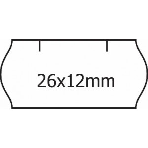 Etikety cenové 26x12 mm Contact bílé (při odběru 72ks)