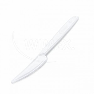 Nůž plastový znovu použitelný bílý 18,5cm [1 ks]