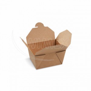 Food box (FSC Mix/PET) nepromastitelný kraft `S` 110 x 95 x 65 mm 700ml [1 ks]