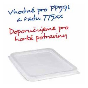 Víčko (PP) průhledné pro vaničku 186 x 133 mm [50 ks]