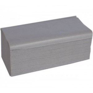 Papírové ručníky skládané ZZ natural (šedý) 25 x 23 cm  [250 ks]