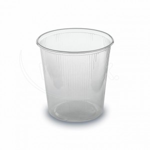 Miska plastová kulatá průhledná 500 ml (PP) [100 ks]