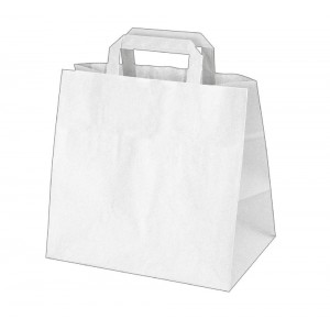 Papírová taška 32+21x33 cm bílá [1 ks]