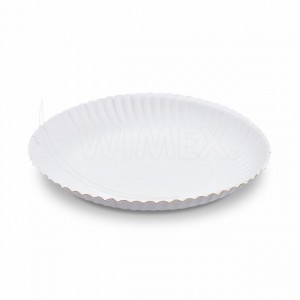 Papírový talíř (FSC Mix) extra-pevný hluboký bílý Ø22cm [50 ks]