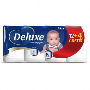  Toaletní papír Deluxe- 3vrstvý- 16rolí 