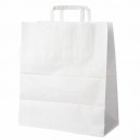 Papírová taška 45+17 x 48 cm bílá [100 ks]