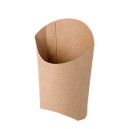 Papírová kapsa EKO na hranolky 105x50x110 mm hnědá [1ks]