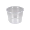 Plastová zatavovací miska na polévku PP 500 ml kulatá transparentní  O115 mm/50ks