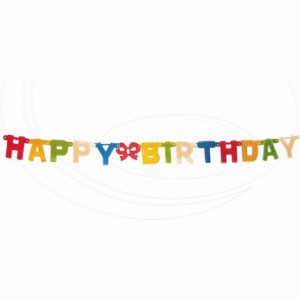 Girlanda "HAPPY BIRTHDAY" Ø11cm x 1,5m [1 ks]