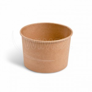 Papírová miska (PAP/PE) kraft Ø110mm 475ml [50 ks]