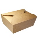 Papírový box EKO na jídlo 195x140x50 mm kraft s chlopněmi 1500 ml/ 50ks