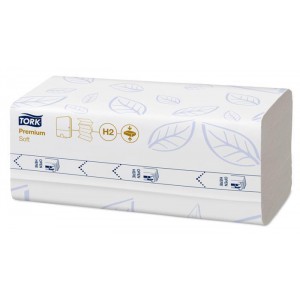Ručníky "Xpress Soft Multifold", bílá, stlačené, 2 vrstvé, 170 listů, H2, Premium, 100888
