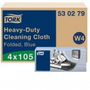 Tork Heavy-Duty čistící utěrka W4 - skládané (modrá) (530279)