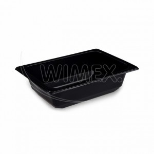 Miska (PP) hranatá černá 178 x 127 x 50 mm 600ml [100 ks]