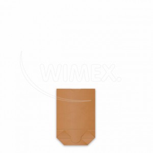 Papírový sáček s 65mm křížovým dnem kraft 17 x 26 cm `1kg` [1000 ks]