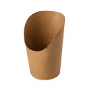 Papírový kornout EKO na hranolky 350 ml kraft/50ks