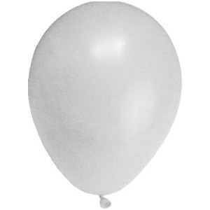 Nafukovací balónky bílé (M pr. 25 cm) 100 ks